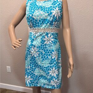 Lilly Pulitzer Turquoise Floral Mini Dress
